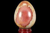 Polished Polychrome Jasper Egg - Madagascar #118658-1